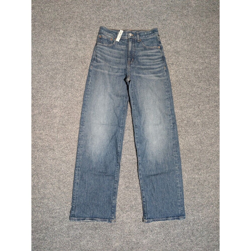 Madewell Wide Leg Jeans Womens 24 (25x30.5) Perfect Vintage Denim Blue